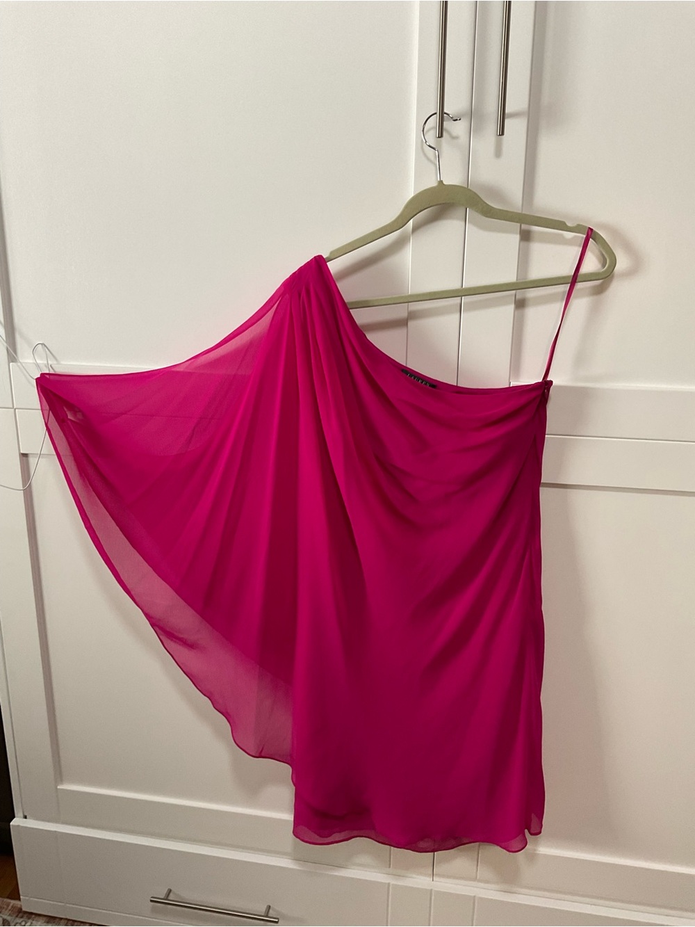 Ralph Lauren Fuchsia One-Shoulder Dress - Picture 8 of 8